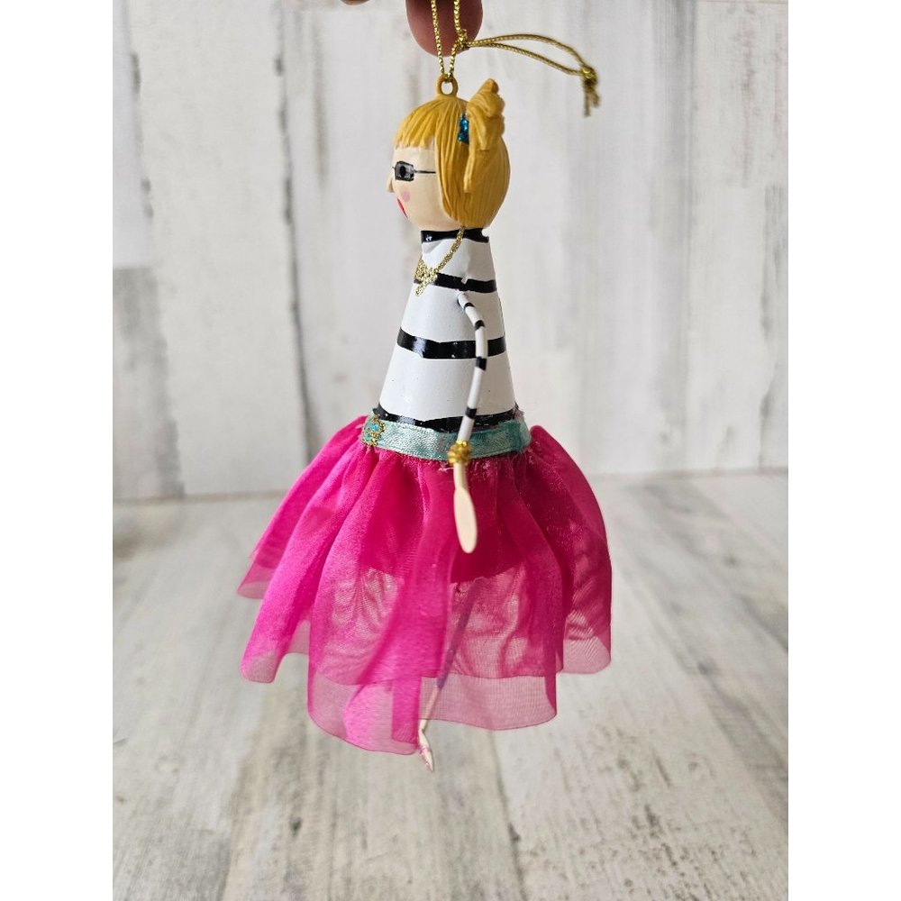 Betsy jointed glitter Ornament girl dancing ballerina unique‎ decor